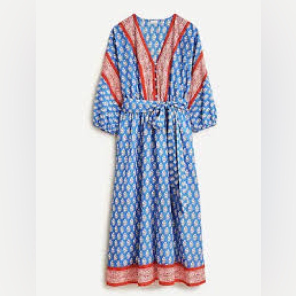 J Crew Printed Dress S67-24 - Picture 2 of 8